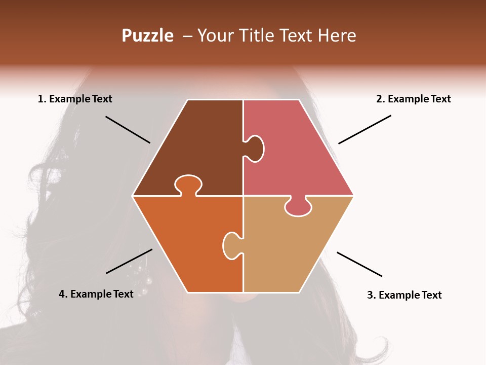 Portrait Of Beautiful African American Woman Smiling PowerPoint Template