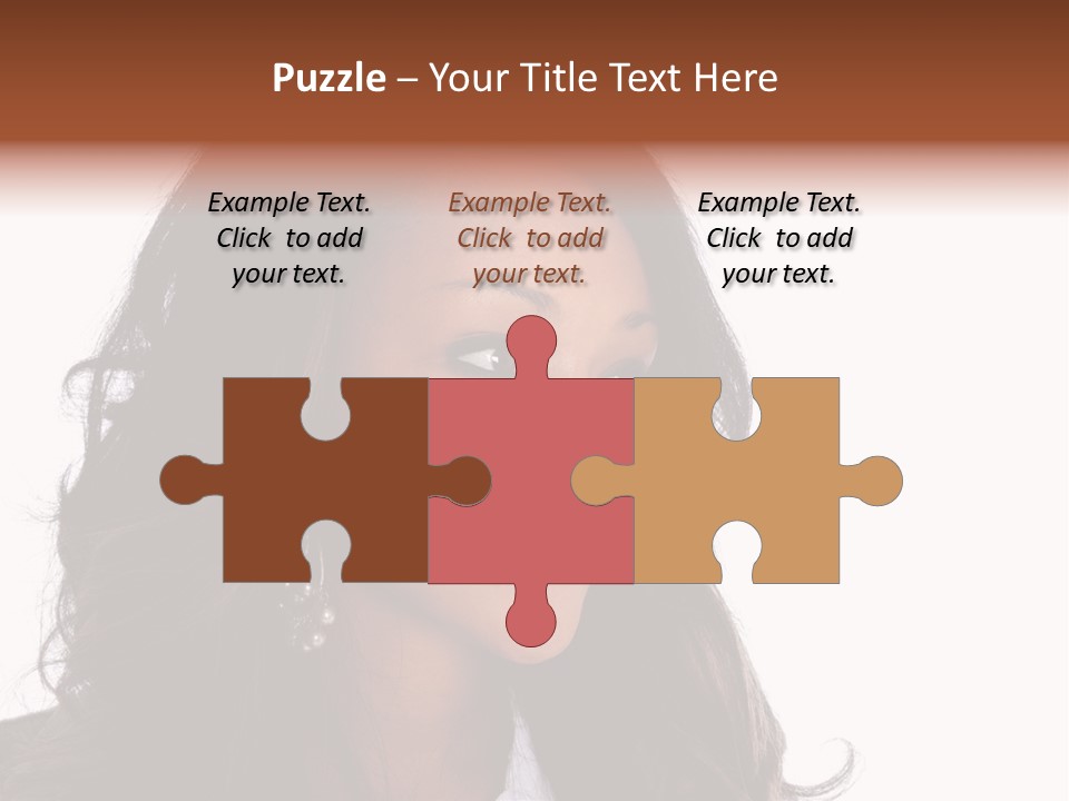 Portrait Of Beautiful African American Woman Smiling PowerPoint Template