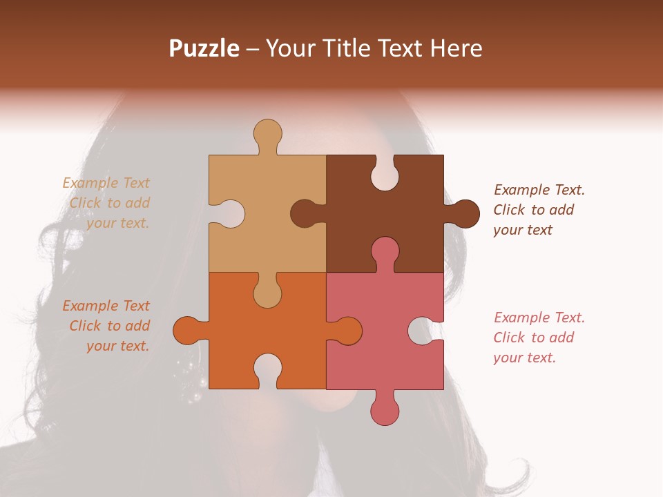 Portrait Of Beautiful African American Woman Smiling PowerPoint Template