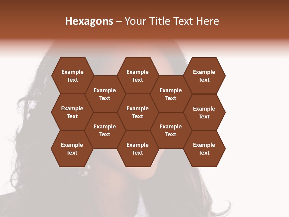 Portrait Of Beautiful African American Woman Smiling PowerPoint Template