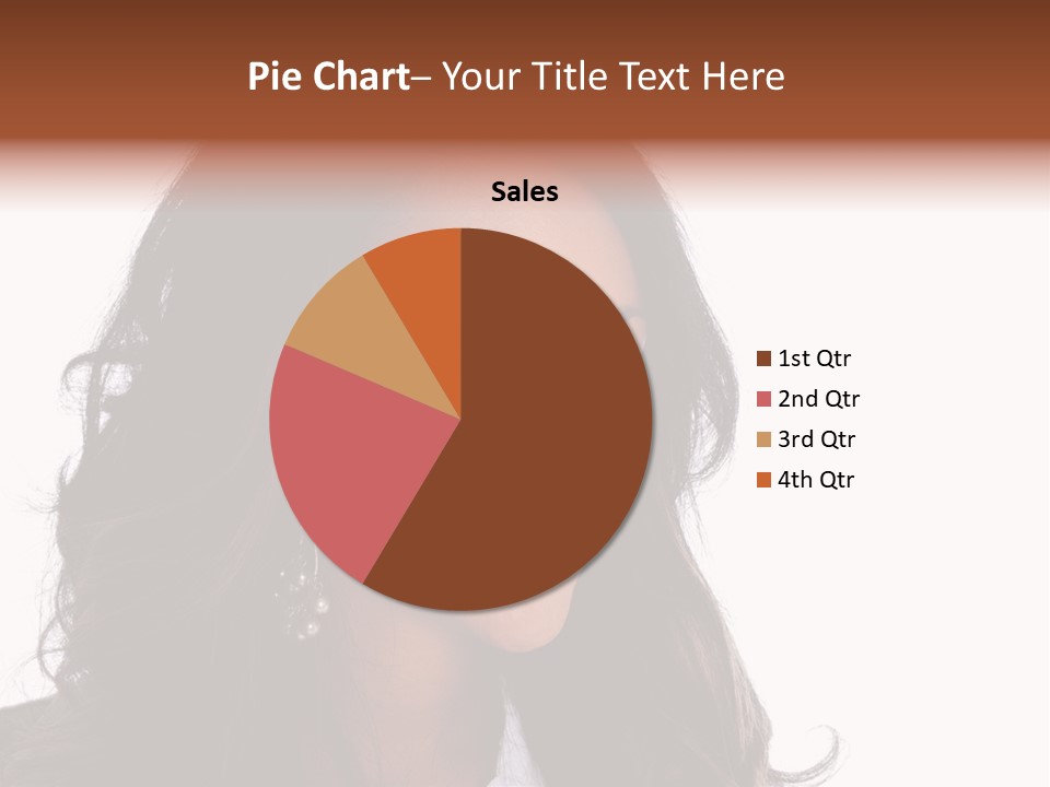 Portrait Of Beautiful African American Woman Smiling PowerPoint Template