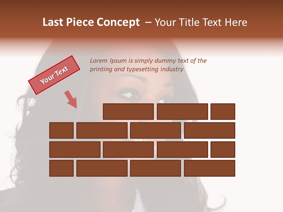 Portrait Of Beautiful African American Woman Smiling PowerPoint Template