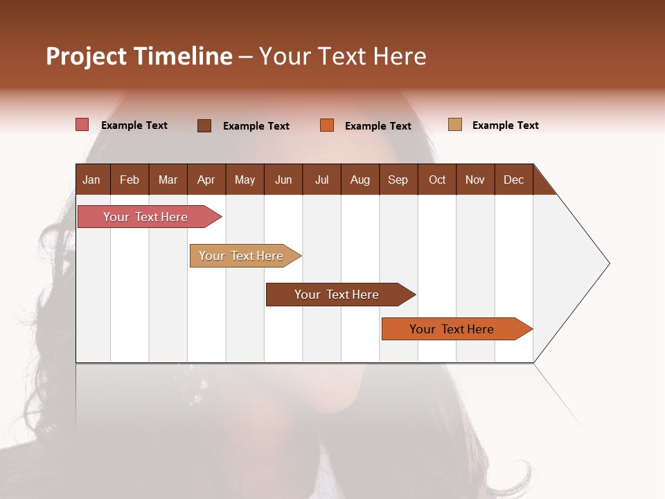 Portrait Of Beautiful African American Woman Smiling PowerPoint Template