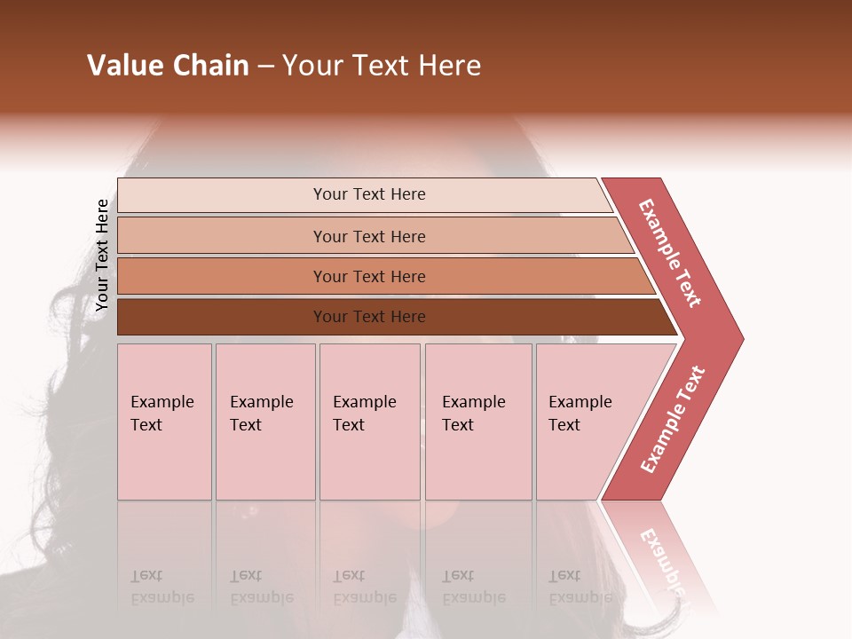 Portrait Of Beautiful African American Woman Smiling PowerPoint Template