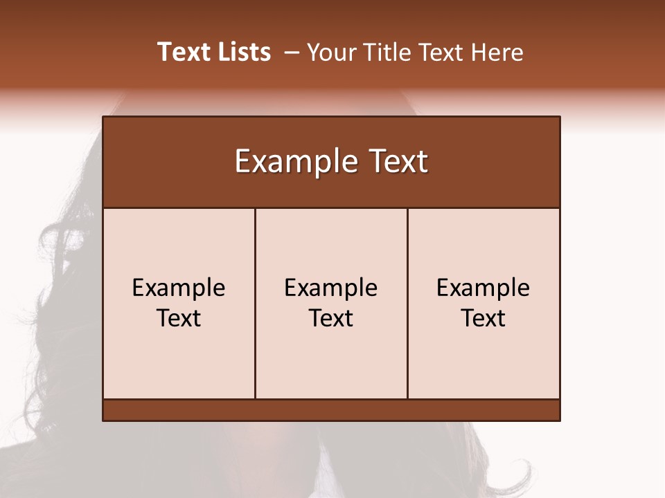 Portrait Of Beautiful African American Woman Smiling PowerPoint Template