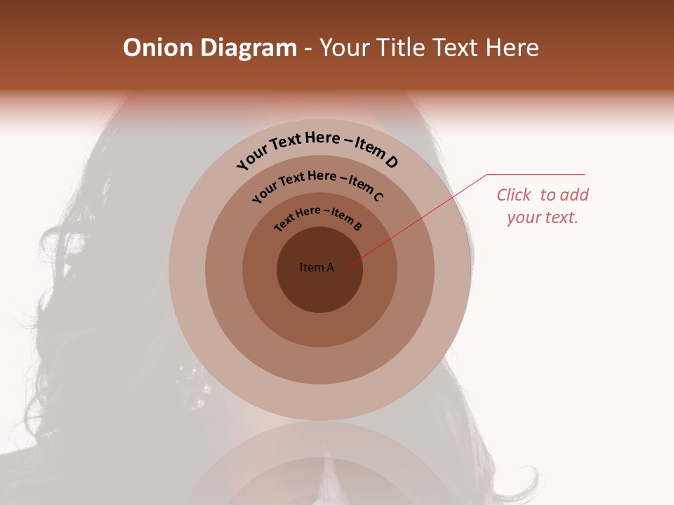 Portrait Of Beautiful African American Woman Smiling PowerPoint Template