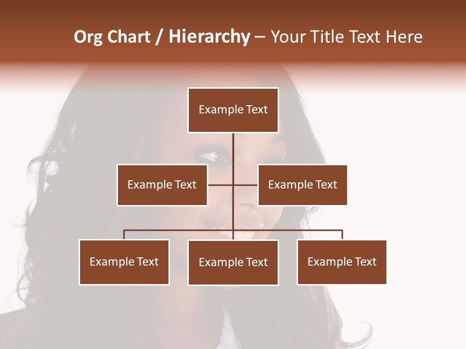 Portrait Of Beautiful African American Woman Smiling PowerPoint Template