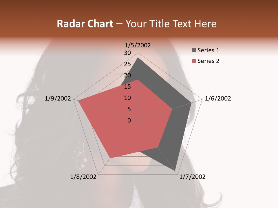 Portrait Of Beautiful African American Woman Smiling PowerPoint Template