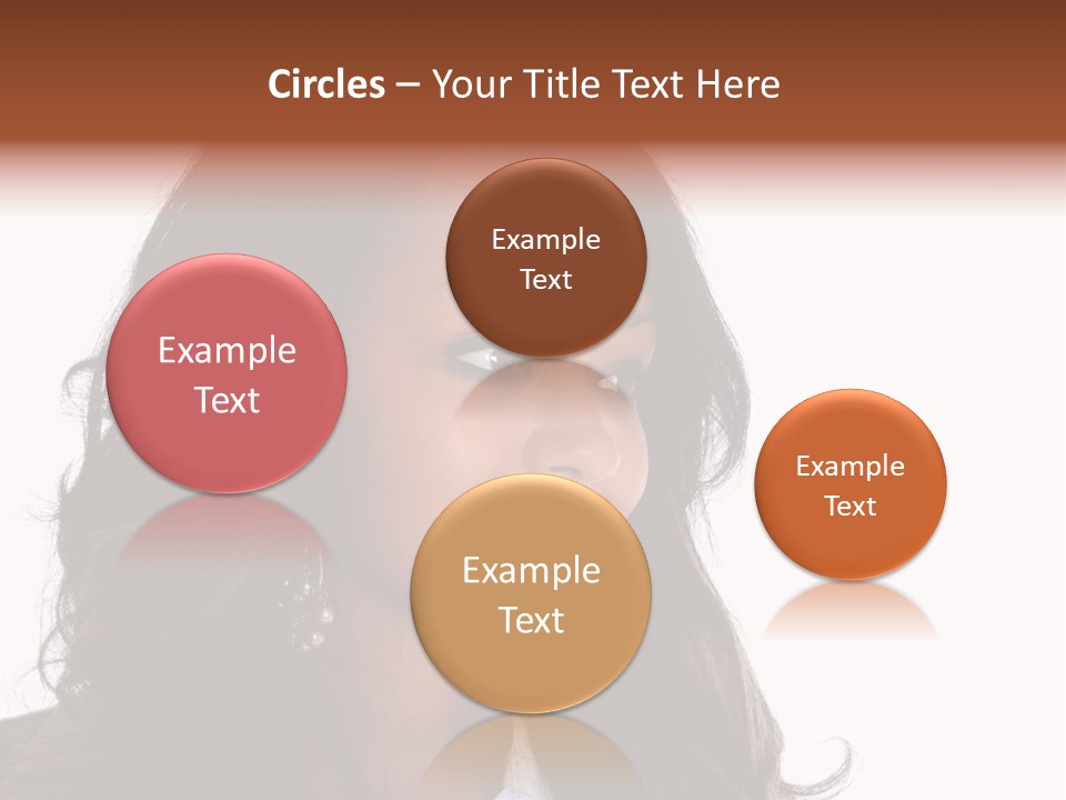 Portrait Of Beautiful African American Woman Smiling PowerPoint Template