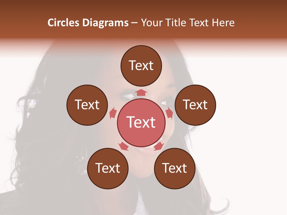 Portrait Of Beautiful African American Woman Smiling PowerPoint Template