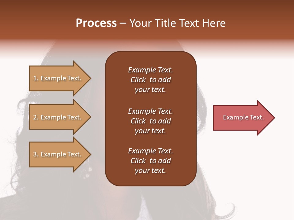 Portrait Of Beautiful African American Woman Smiling PowerPoint Template