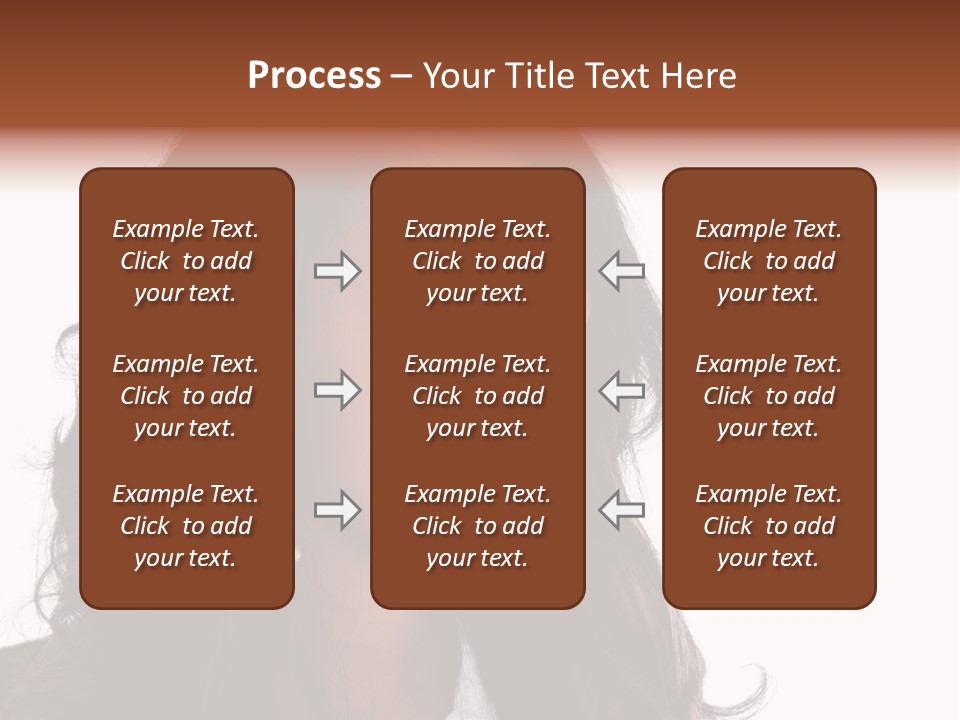 Portrait Of Beautiful African American Woman Smiling PowerPoint Template