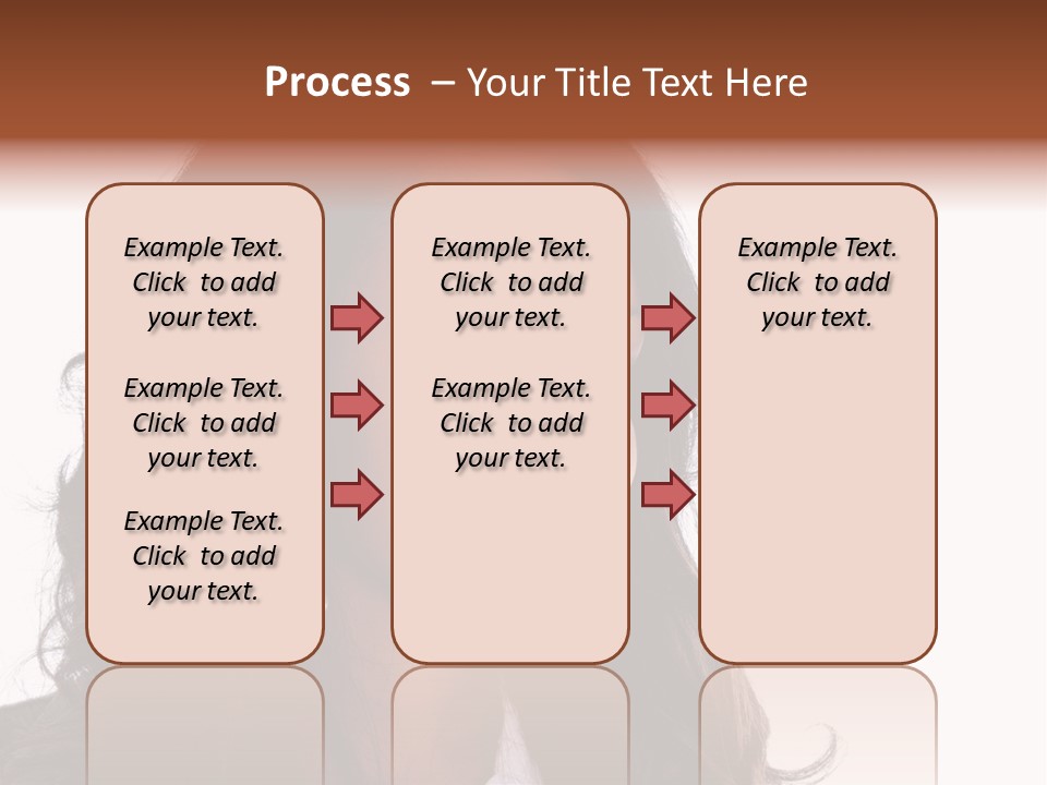 Portrait Of Beautiful African American Woman Smiling PowerPoint Template