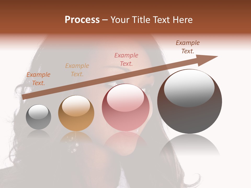 Portrait Of Beautiful African American Woman Smiling PowerPoint Template