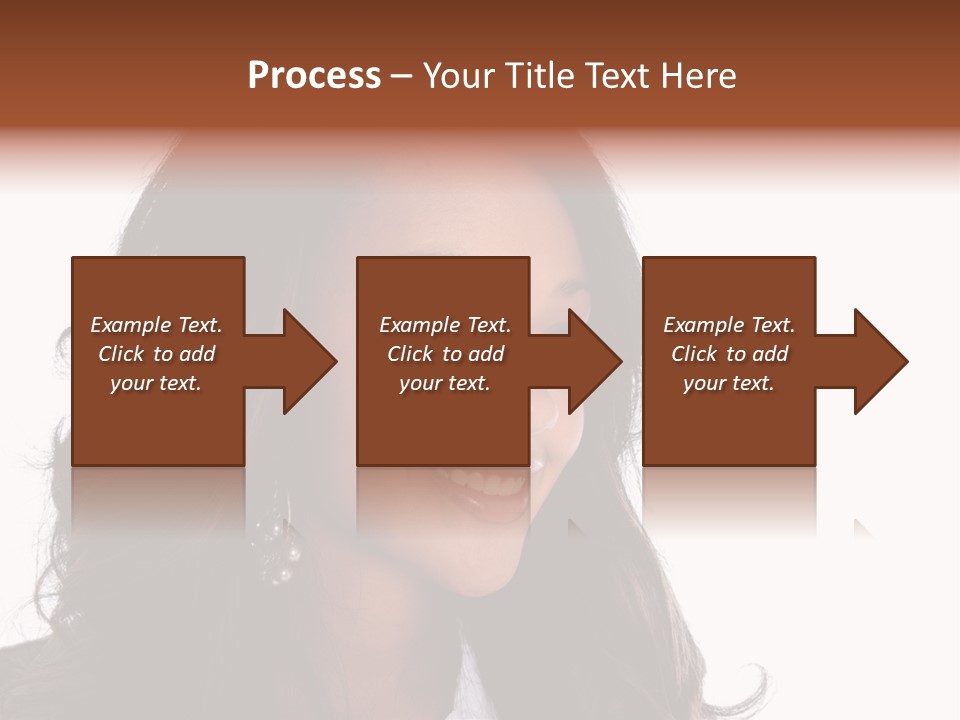 Portrait Of Beautiful African American Woman Smiling PowerPoint Template