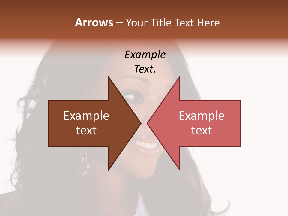 Portrait Of Beautiful African American Woman Smiling PowerPoint Template