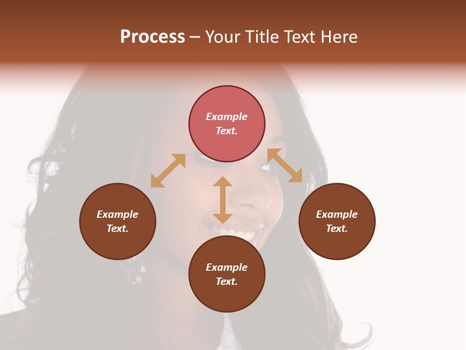 Portrait Of Beautiful African American Woman Smiling PowerPoint Template