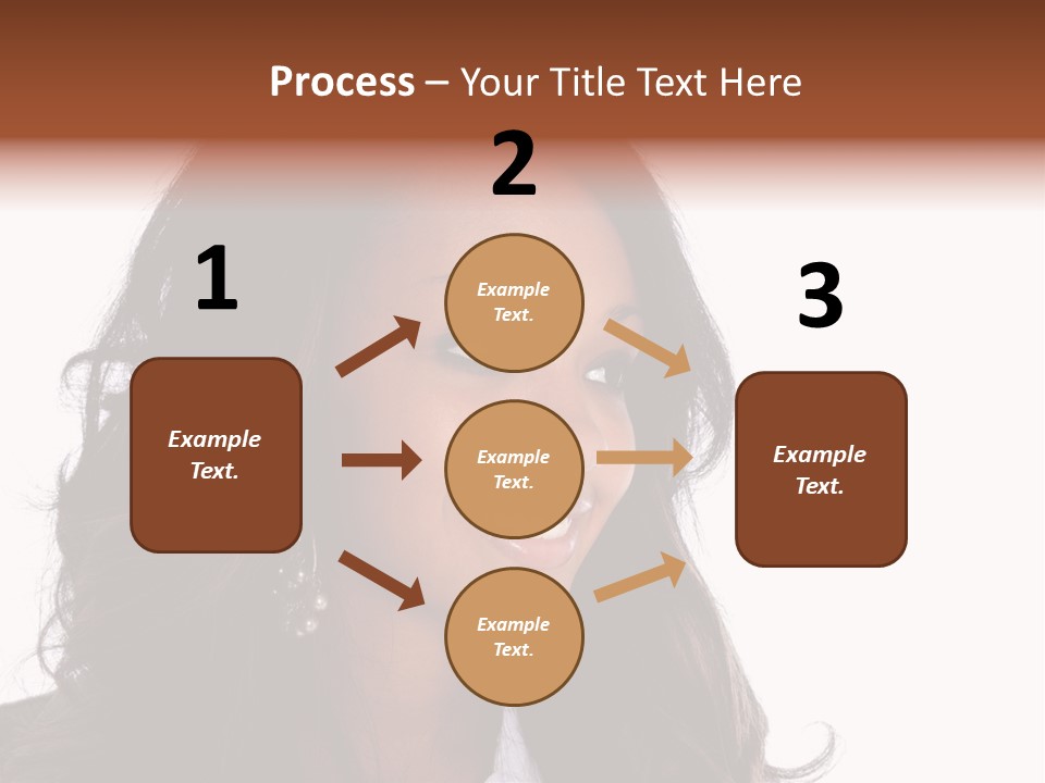 Portrait Of Beautiful African American Woman Smiling PowerPoint Template