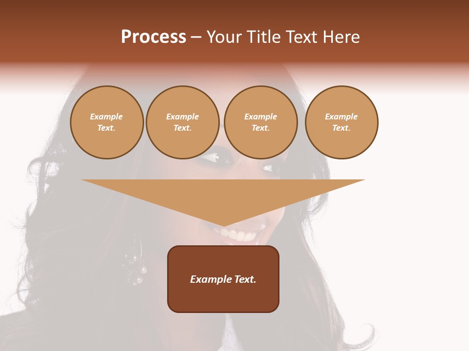 Portrait Of Beautiful African American Woman Smiling PowerPoint Template