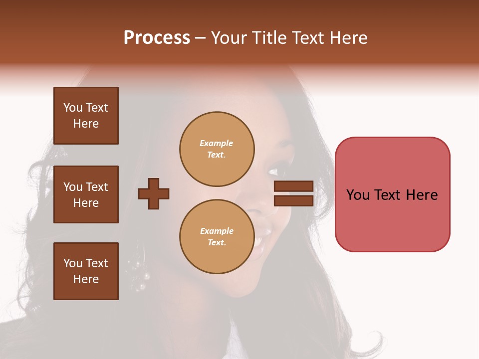 Portrait Of Beautiful African American Woman Smiling PowerPoint Template