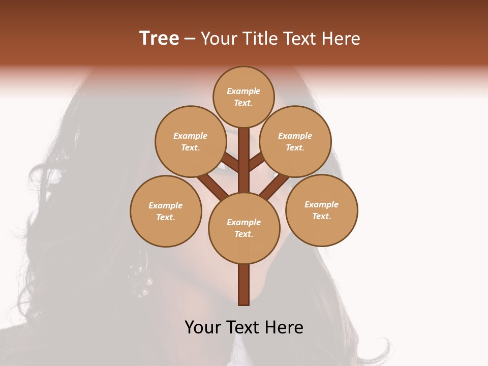 Portrait Of Beautiful African American Woman Smiling PowerPoint Template