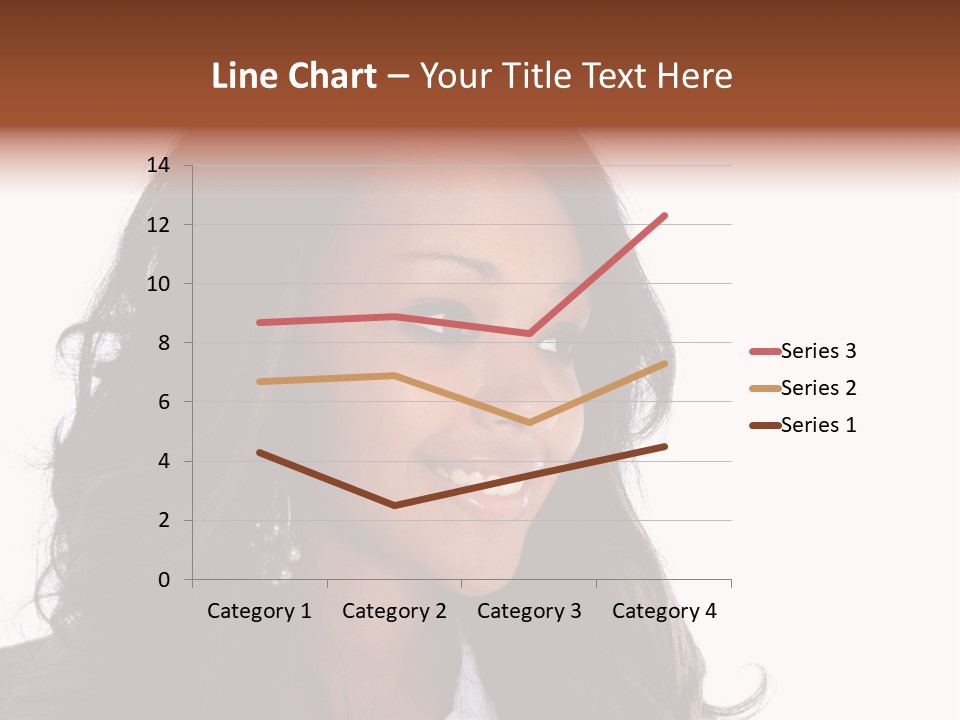 Portrait Of Beautiful African American Woman Smiling PowerPoint Template