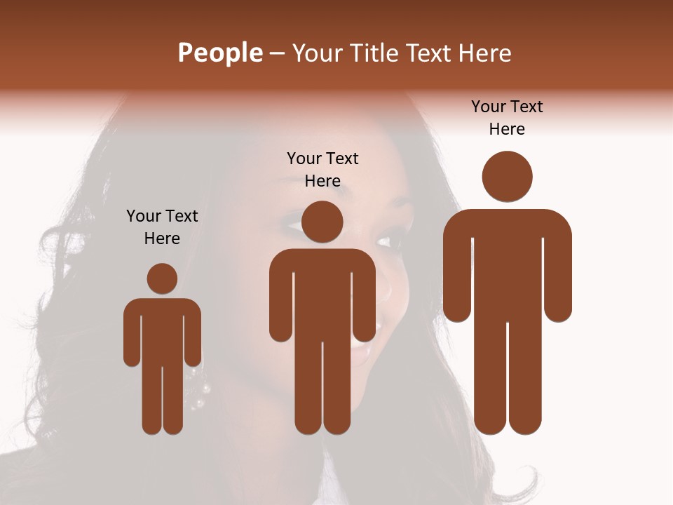 Portrait Of Beautiful African American Woman Smiling PowerPoint Template