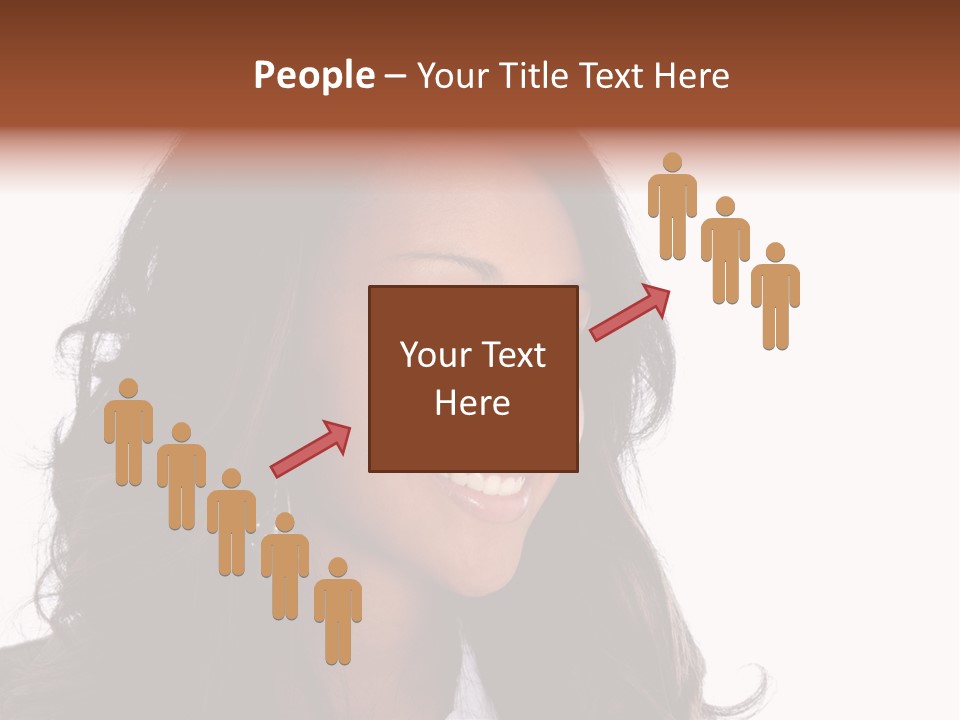 Portrait Of Beautiful African American Woman Smiling PowerPoint Template