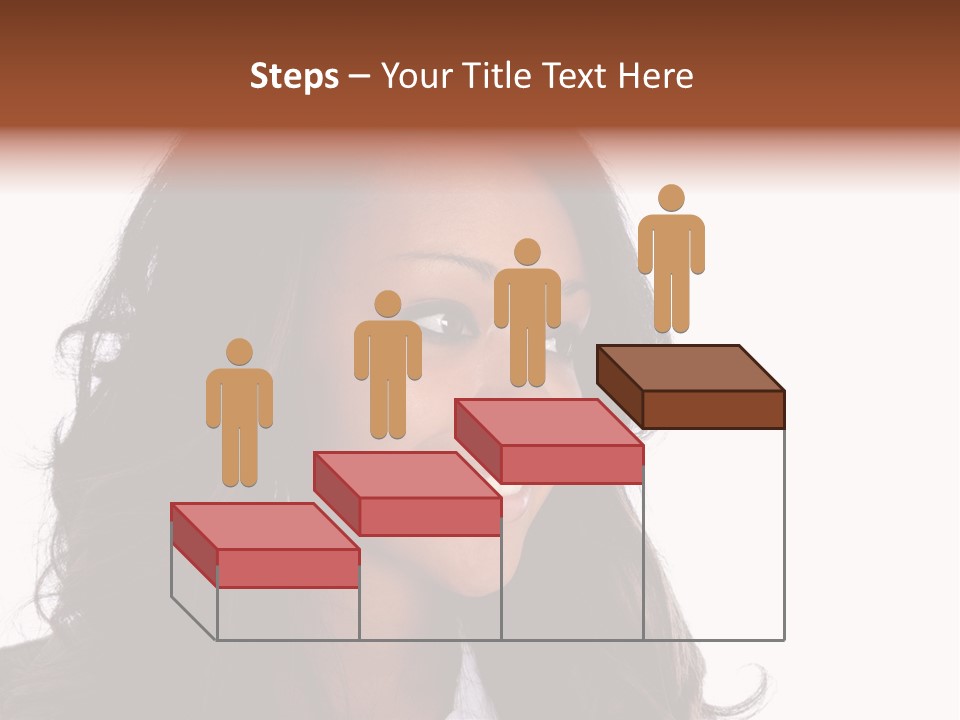 Portrait Of Beautiful African American Woman Smiling PowerPoint Template