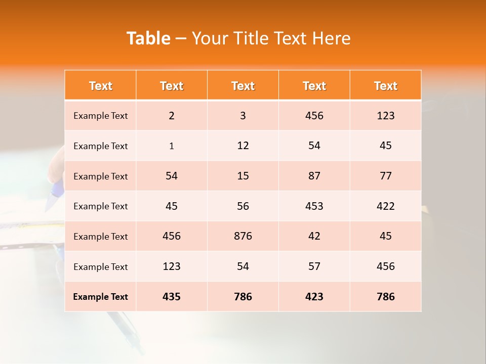 Pen Work PowerPoint Template