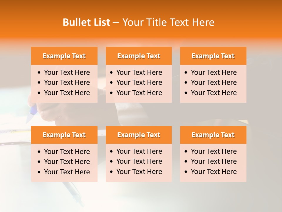 Pen Work PowerPoint Template