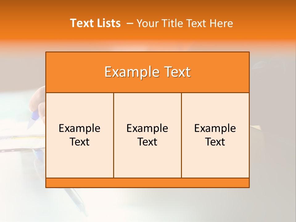 Pen Work PowerPoint Template