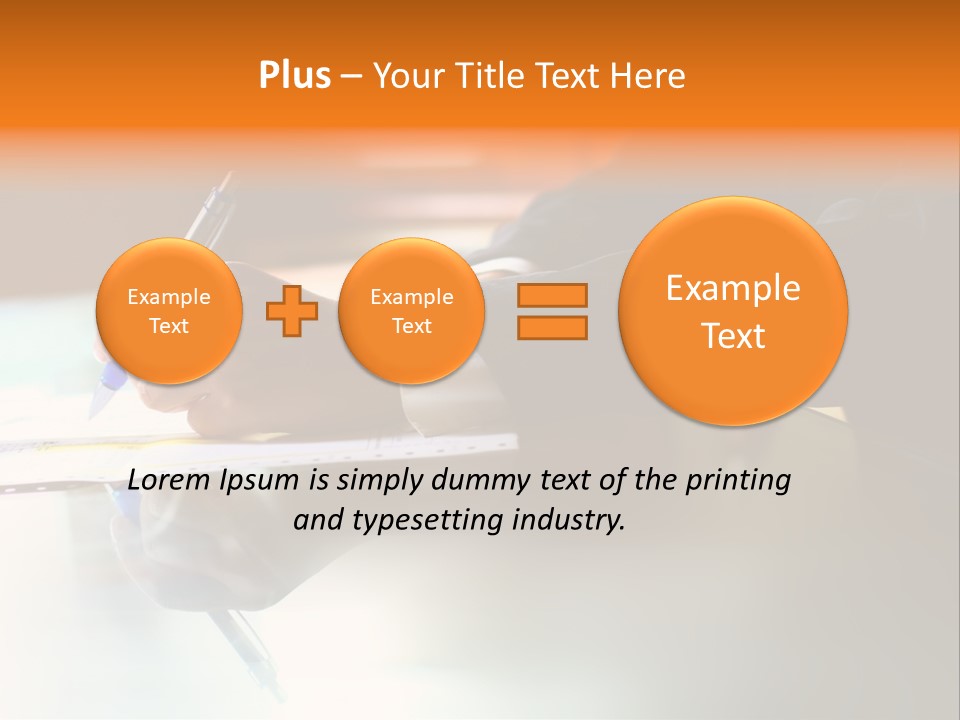 Pen Work PowerPoint Template