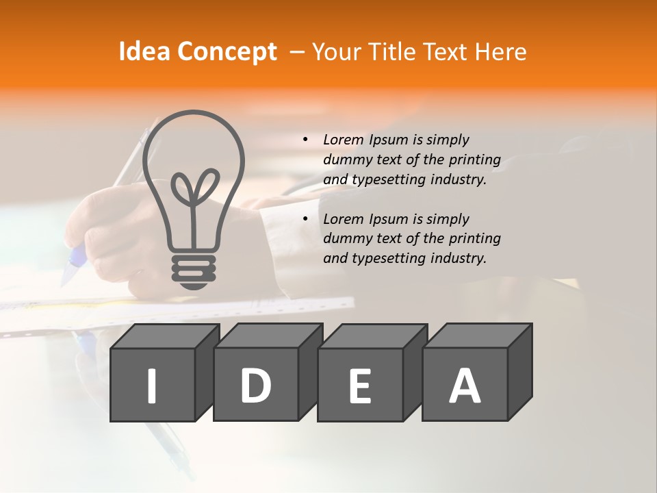 Pen Work PowerPoint Template