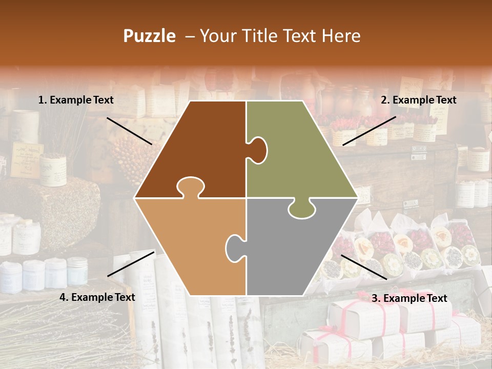 Variety Of Aromatherapy And Spa Soaps And Natural Cosmetics PowerPoint Template