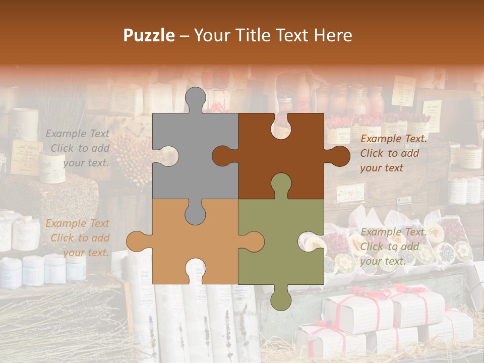 Variety Of Aromatherapy And Spa Soaps And Natural Cosmetics PowerPoint Template