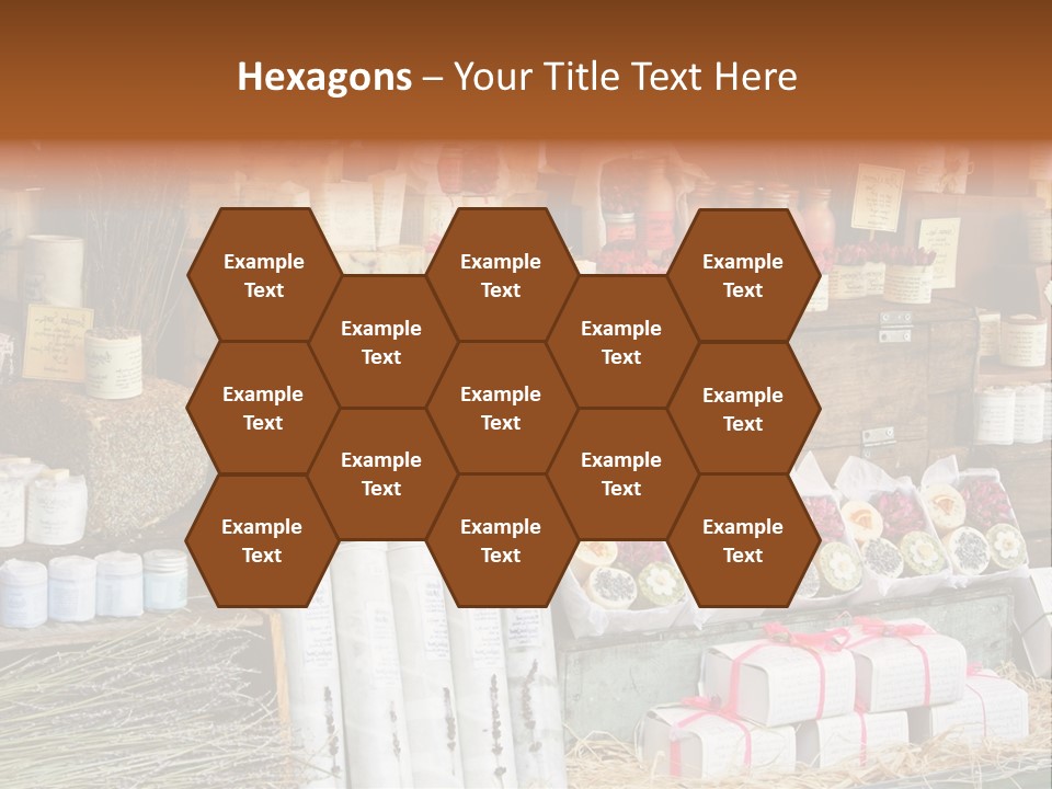 Variety Of Aromatherapy And Spa Soaps And Natural Cosmetics PowerPoint Template