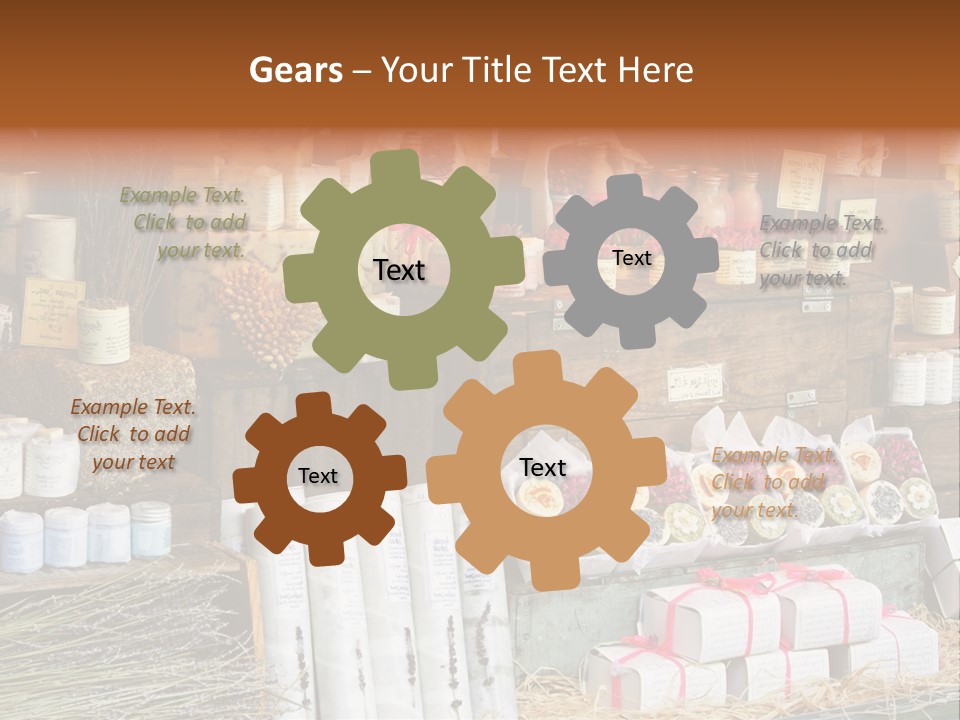 Variety Of Aromatherapy And Spa Soaps And Natural Cosmetics PowerPoint Template