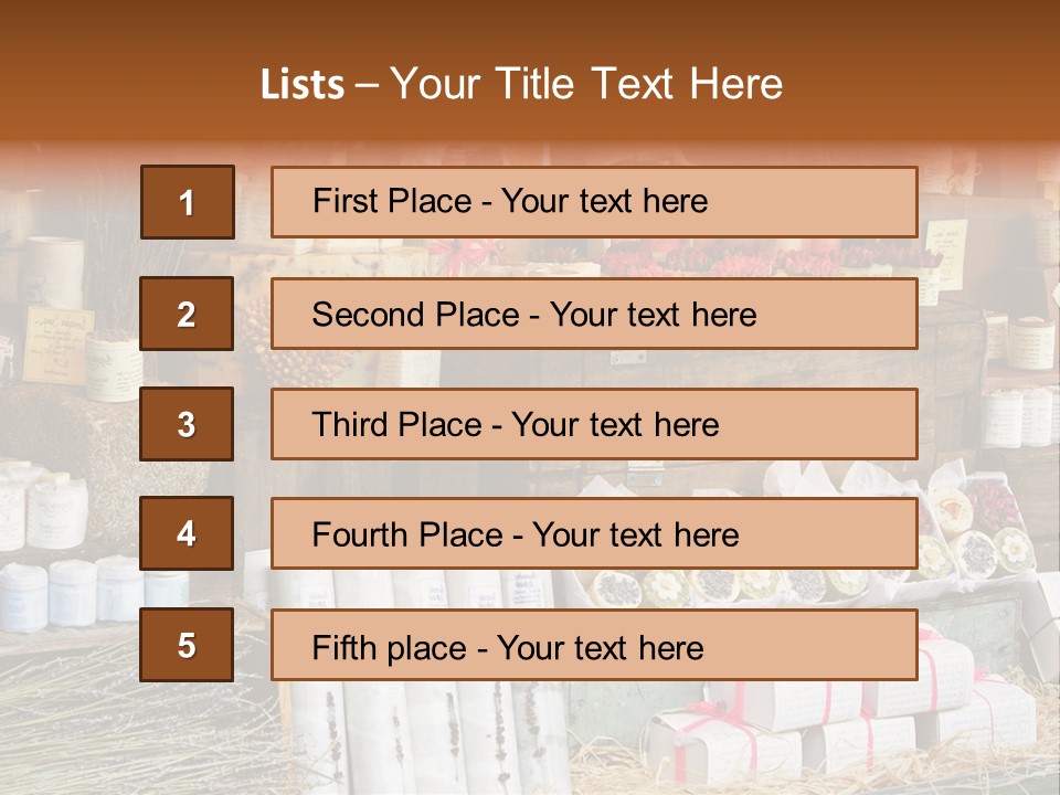 Variety Of Aromatherapy And Spa Soaps And Natural Cosmetics PowerPoint Template