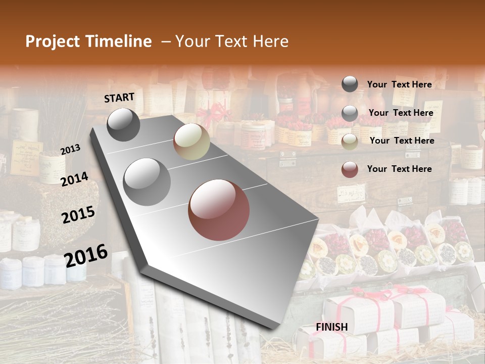 Variety Of Aromatherapy And Spa Soaps And Natural Cosmetics PowerPoint Template