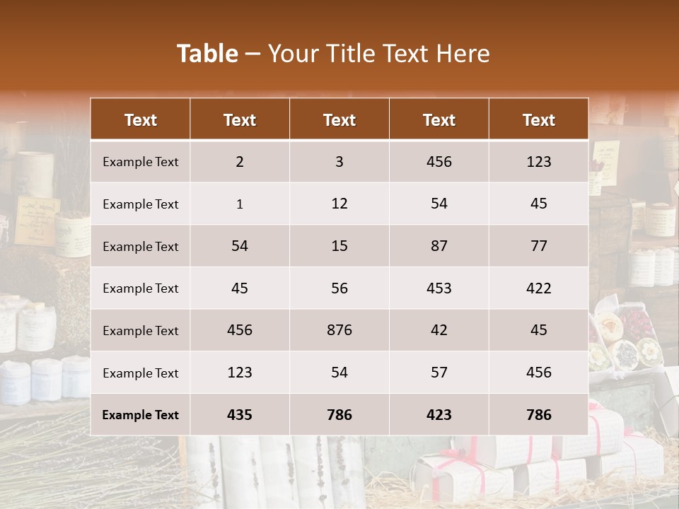 Variety Of Aromatherapy And Spa Soaps And Natural Cosmetics PowerPoint Template