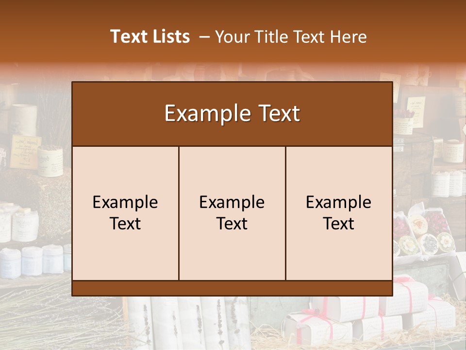 Variety Of Aromatherapy And Spa Soaps And Natural Cosmetics PowerPoint Template