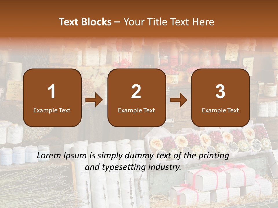 Variety Of Aromatherapy And Spa Soaps And Natural Cosmetics PowerPoint Template