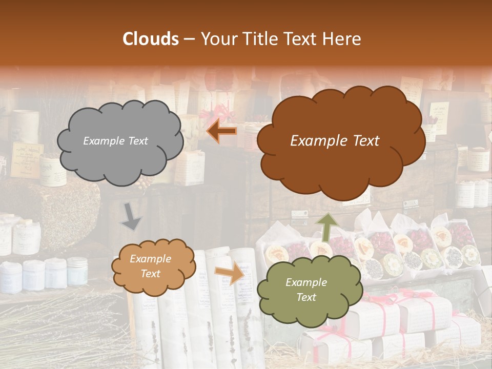 Variety Of Aromatherapy And Spa Soaps And Natural Cosmetics PowerPoint Template