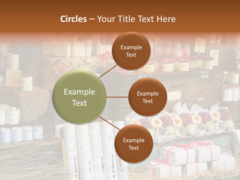 Variety Of Aromatherapy And Spa Soaps And Natural Cosmetics PowerPoint Template