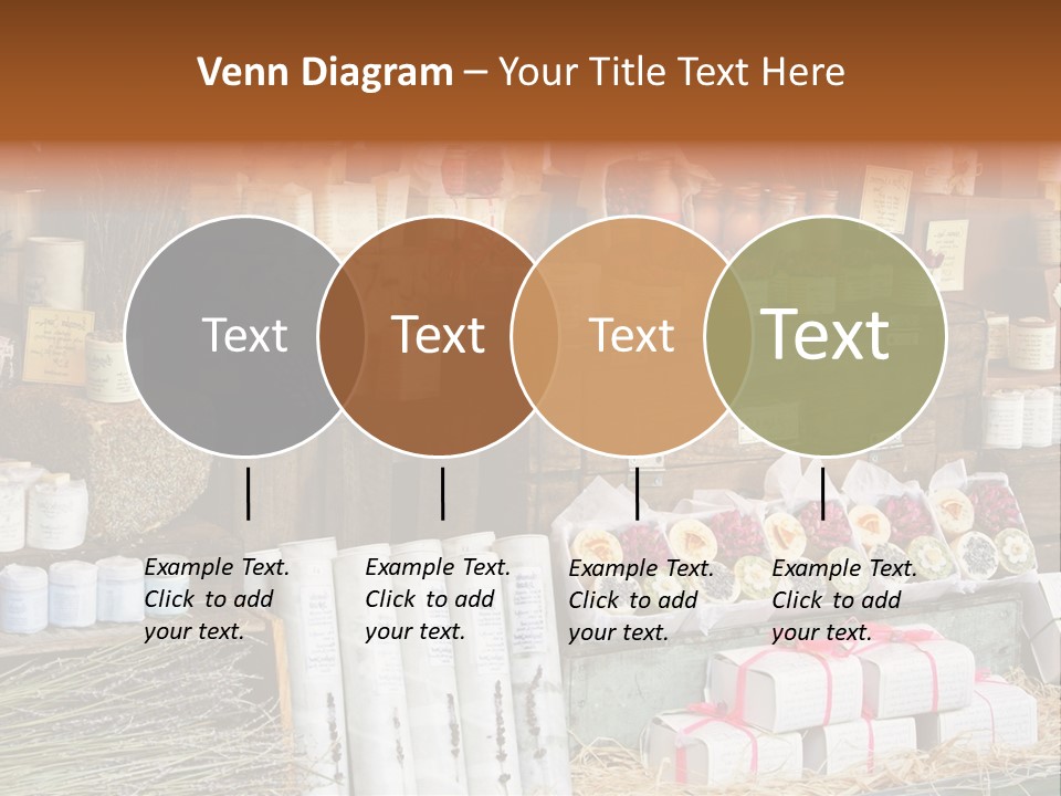 Variety Of Aromatherapy And Spa Soaps And Natural Cosmetics PowerPoint Template