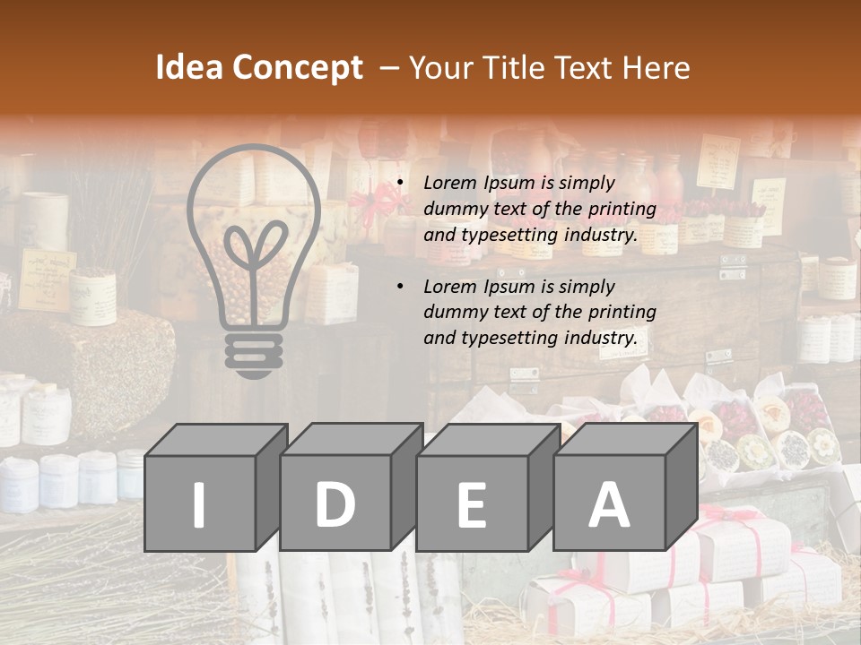 Variety Of Aromatherapy And Spa Soaps And Natural Cosmetics PowerPoint Template