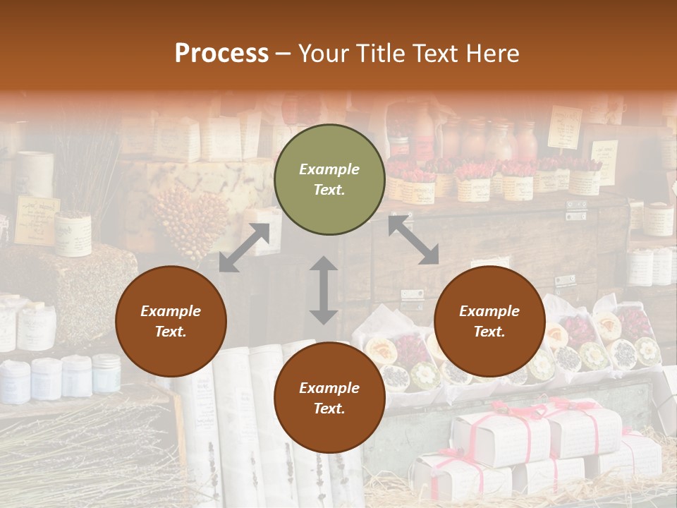 Variety Of Aromatherapy And Spa Soaps And Natural Cosmetics PowerPoint Template