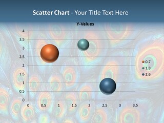 Peacock Feather Pattern PowerPoint Template