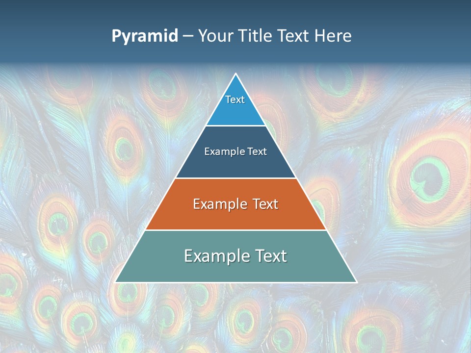 Peacock Feather Pattern PowerPoint Template